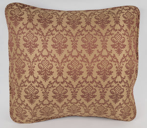 Retro Refreshed Burgandy & Gold Pillow