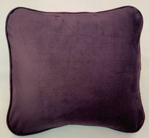 Soft Dark Purple Pillow without piping only