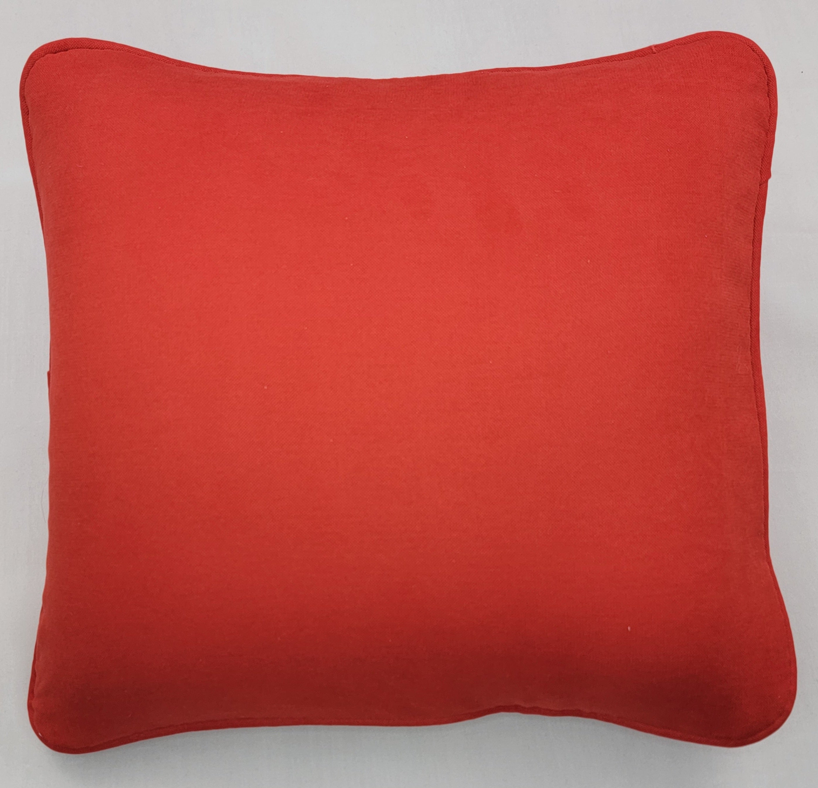 Bright Red Fabric Pillow