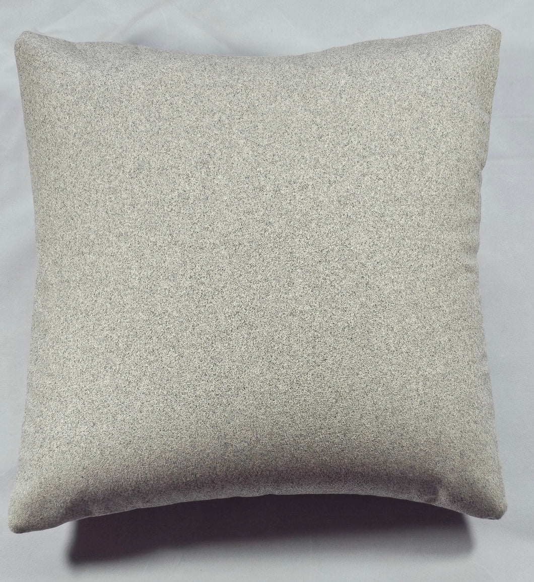 Light Grey Flock Pillow