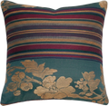 Green Floral Stripe