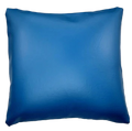 Bright Blue Vinyl Pillow