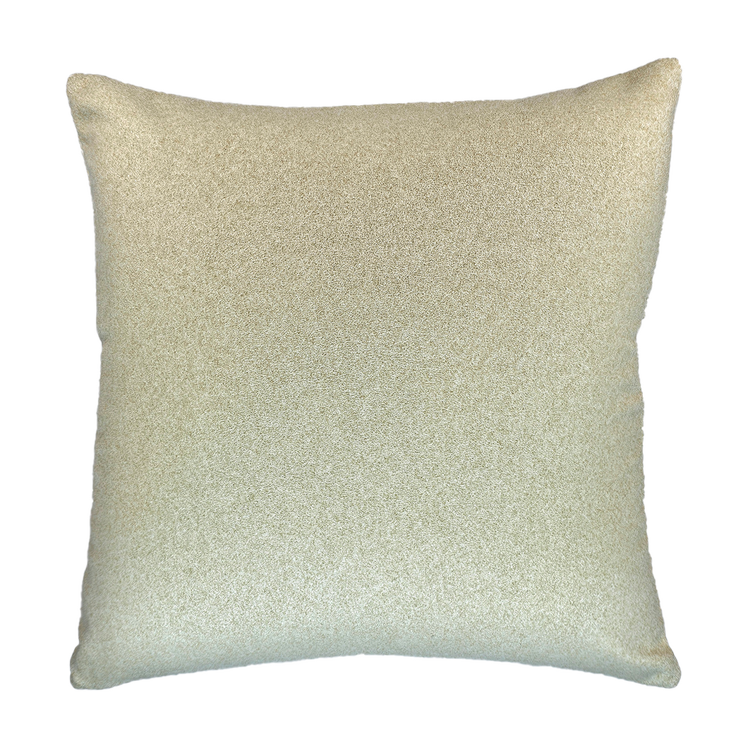 Cream Flock Pillow