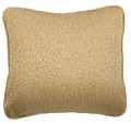 Gold with Caramel Swirl Geometric Pattern Pillow