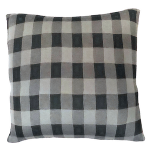 Grey Buffalo Plaid Pillow