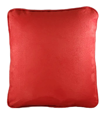 Red Micro-Suede Pillow