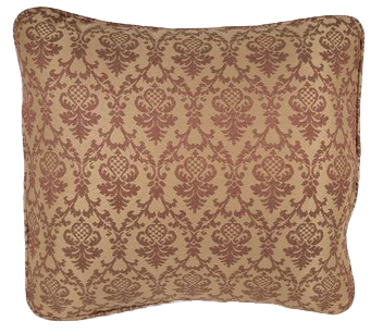 Retro Refreshed Burgandy & Gold Pillow