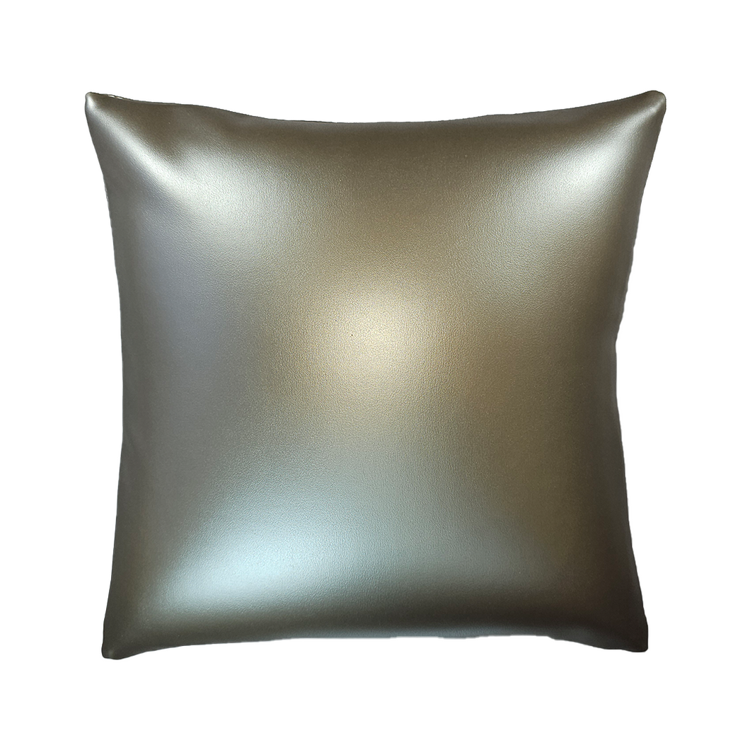 Silver Vinyl Pillow