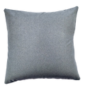 Smokey Grey Flock Pillow