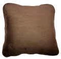 Super Soft Chocolate Brown Pillow square and not piped