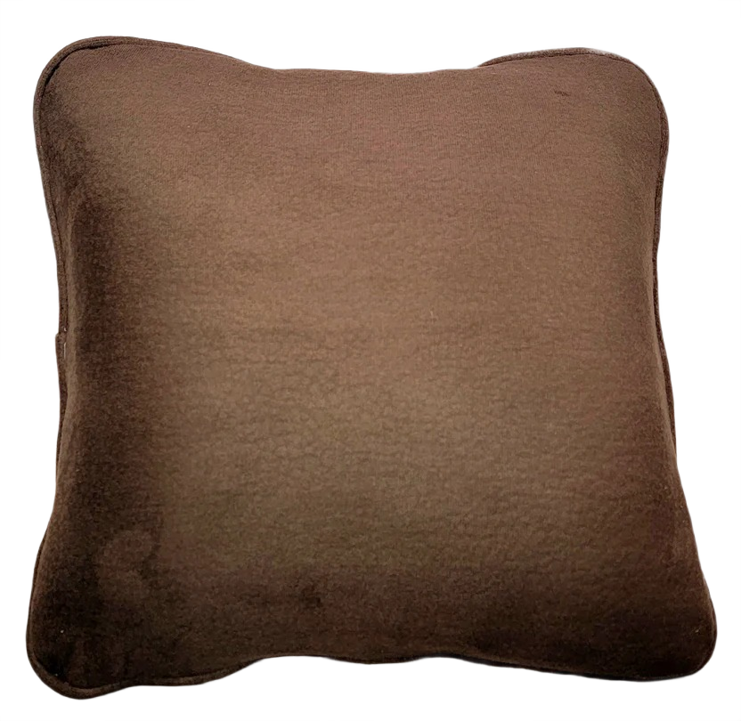 Super Soft Chocolate Brown Pillow square and not piped